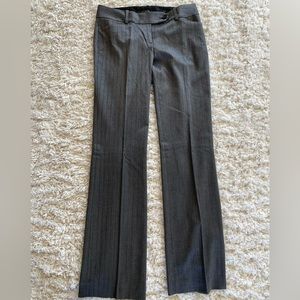 Ann Taylor Gray Pant with subtle stripes Size 0